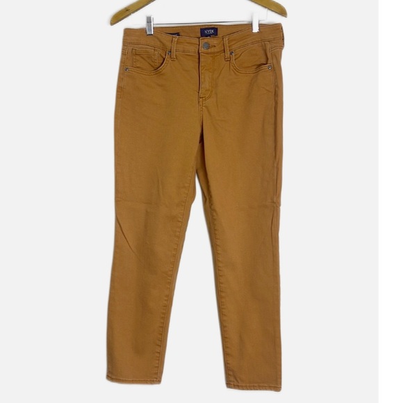 NYDJ Margot Girlfriend jeans 6P rust brown - Picture 1 of 7